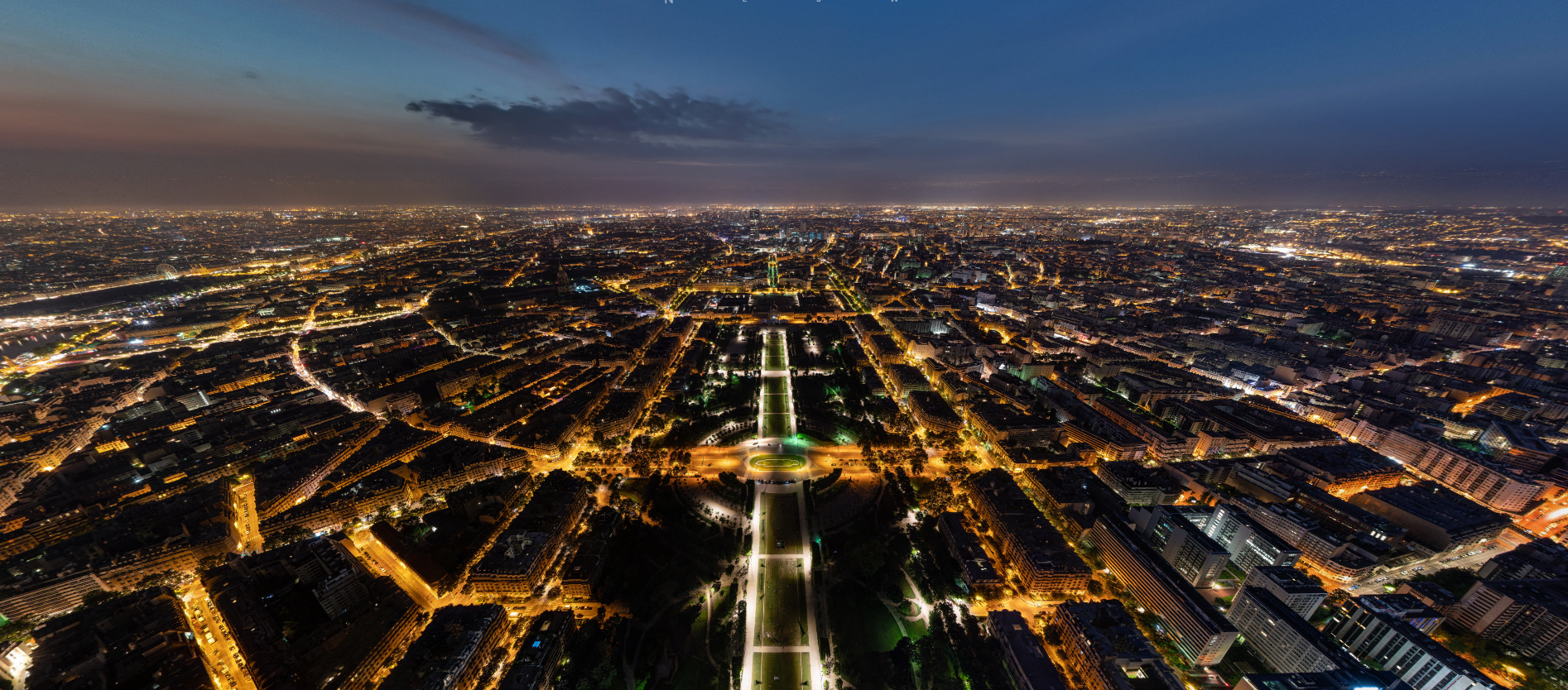 Paris 360 degres vue depuis la tour eiffel 360