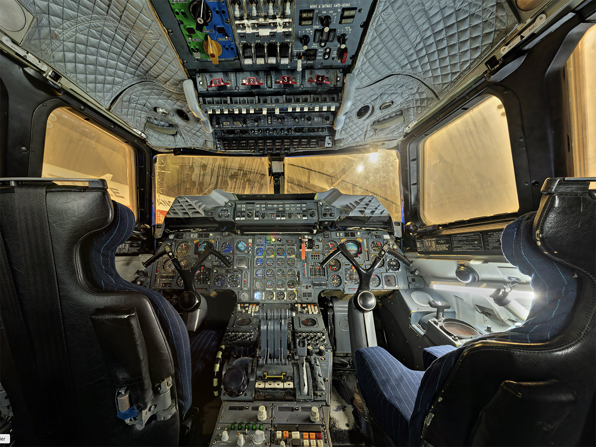 Visite virtuelle Musée de l'Air et de l'Espace cockpit Concorde
